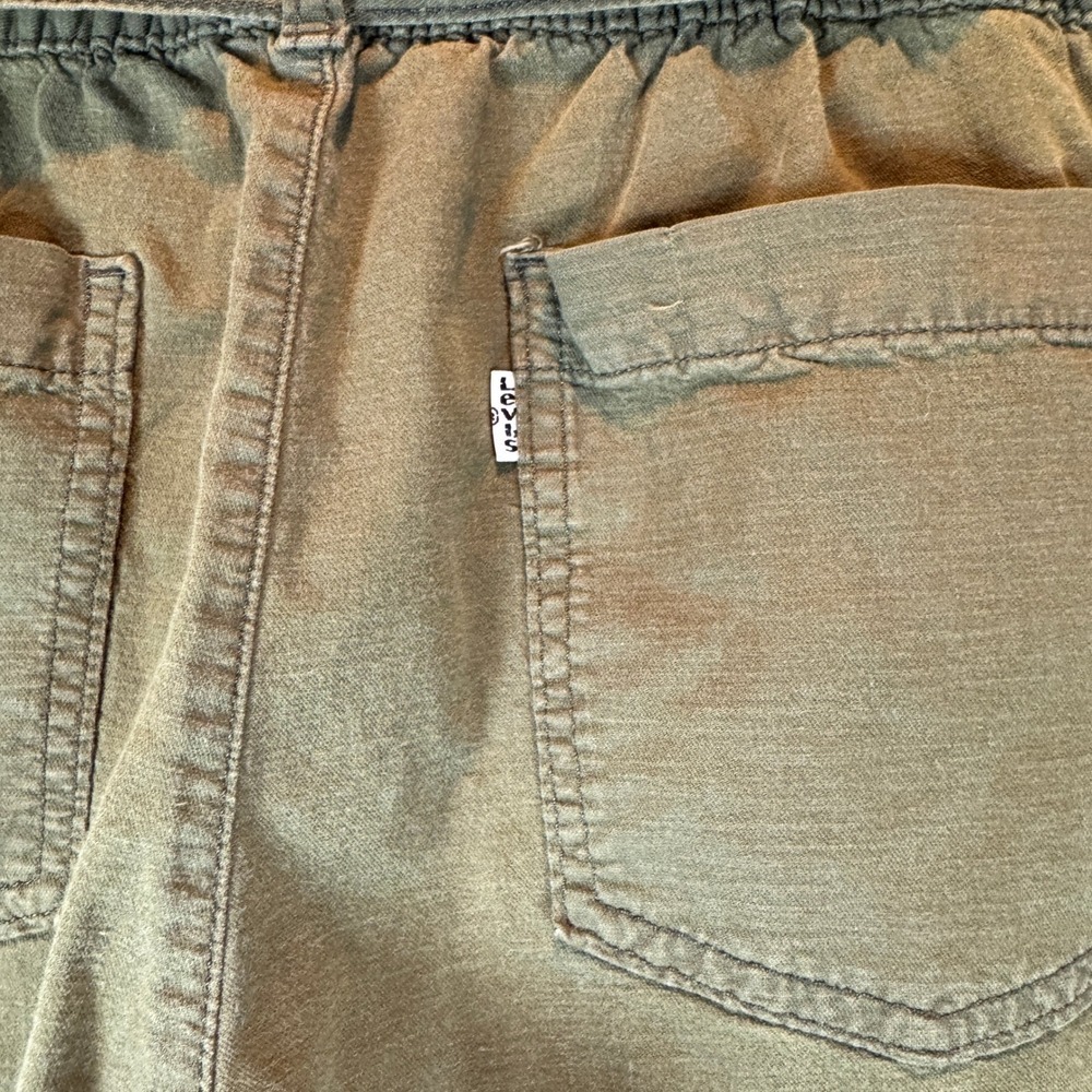 Levi's Tapered Jet Set Pull-On Belted Pants Paper Bag Style Women's size S Y2K - Picture 6 of 11